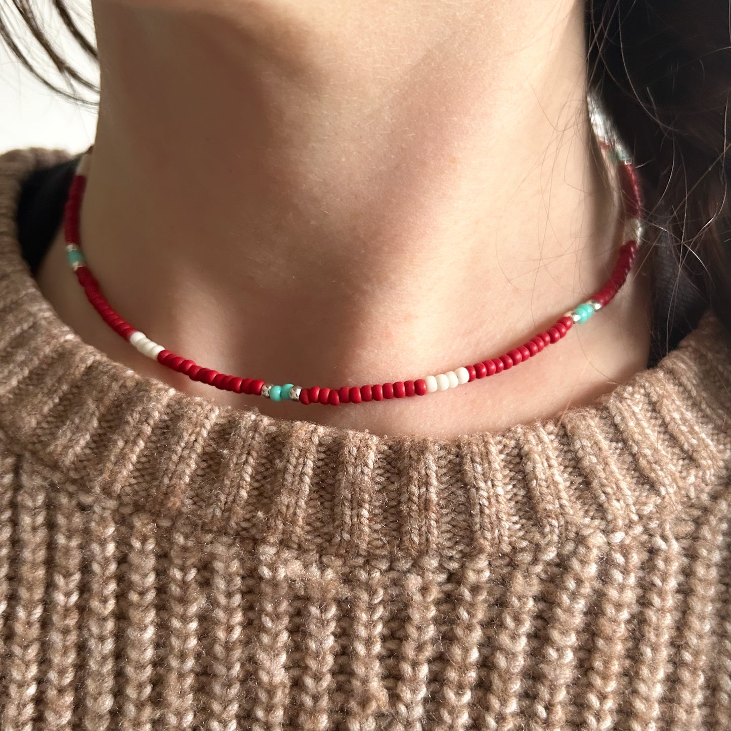 Dainty Beaded Choker