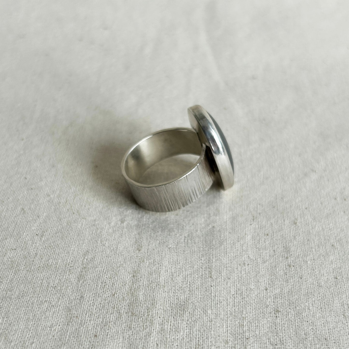 Hematite Silver Ring