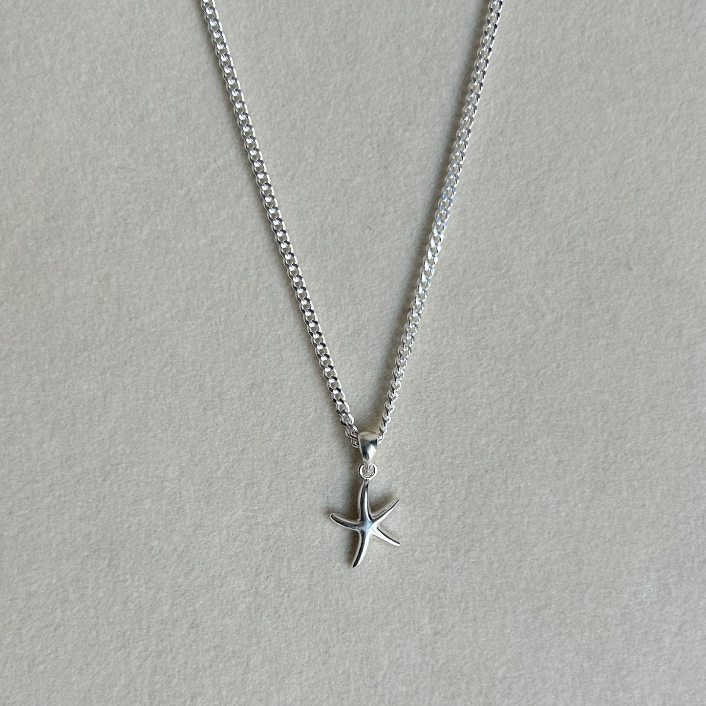 Silver Starfish Necklace