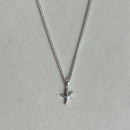 Silver Starfish Necklace