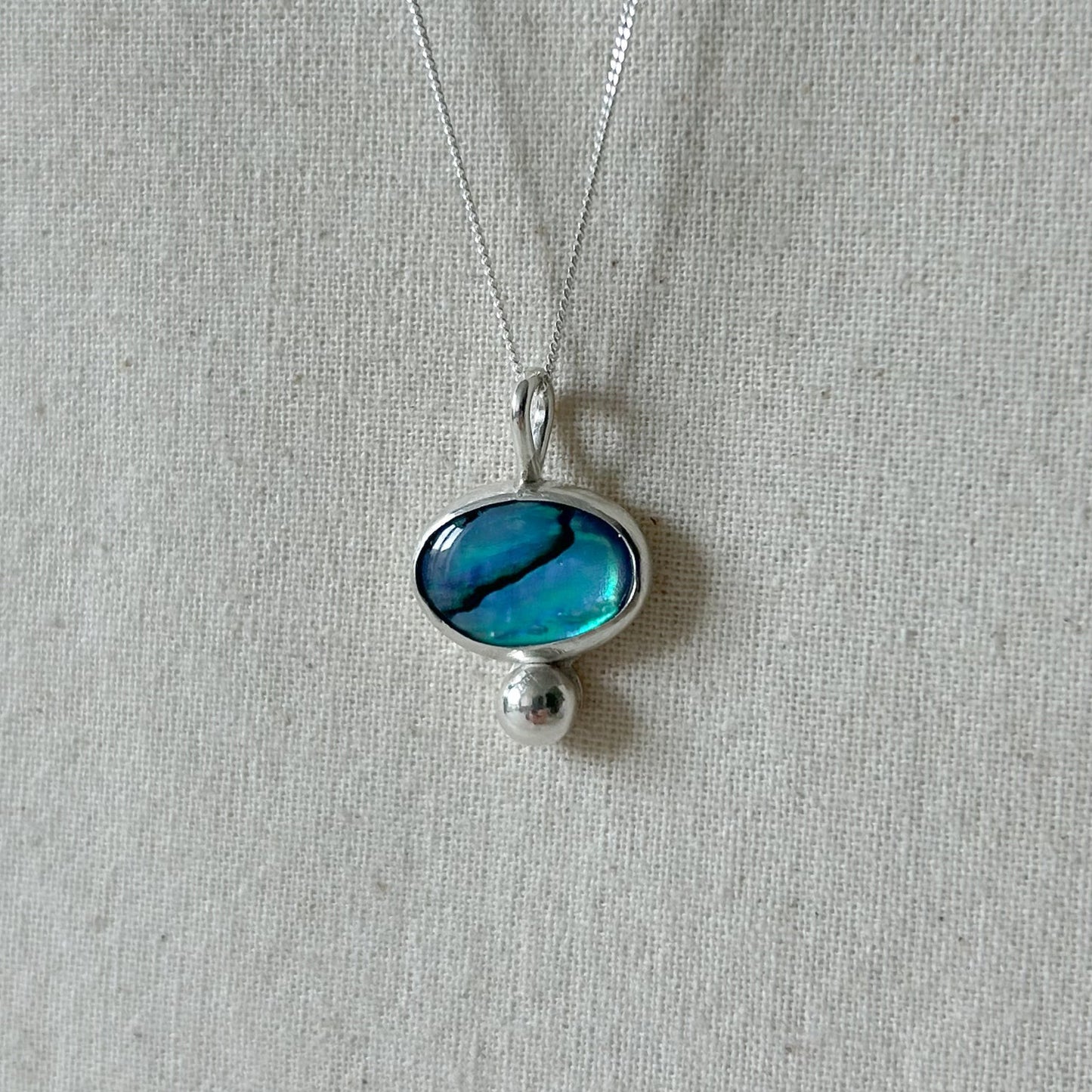 Silver Abalone Pendant