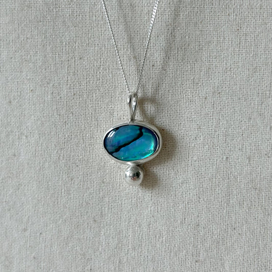 Silver Abalone Pendant