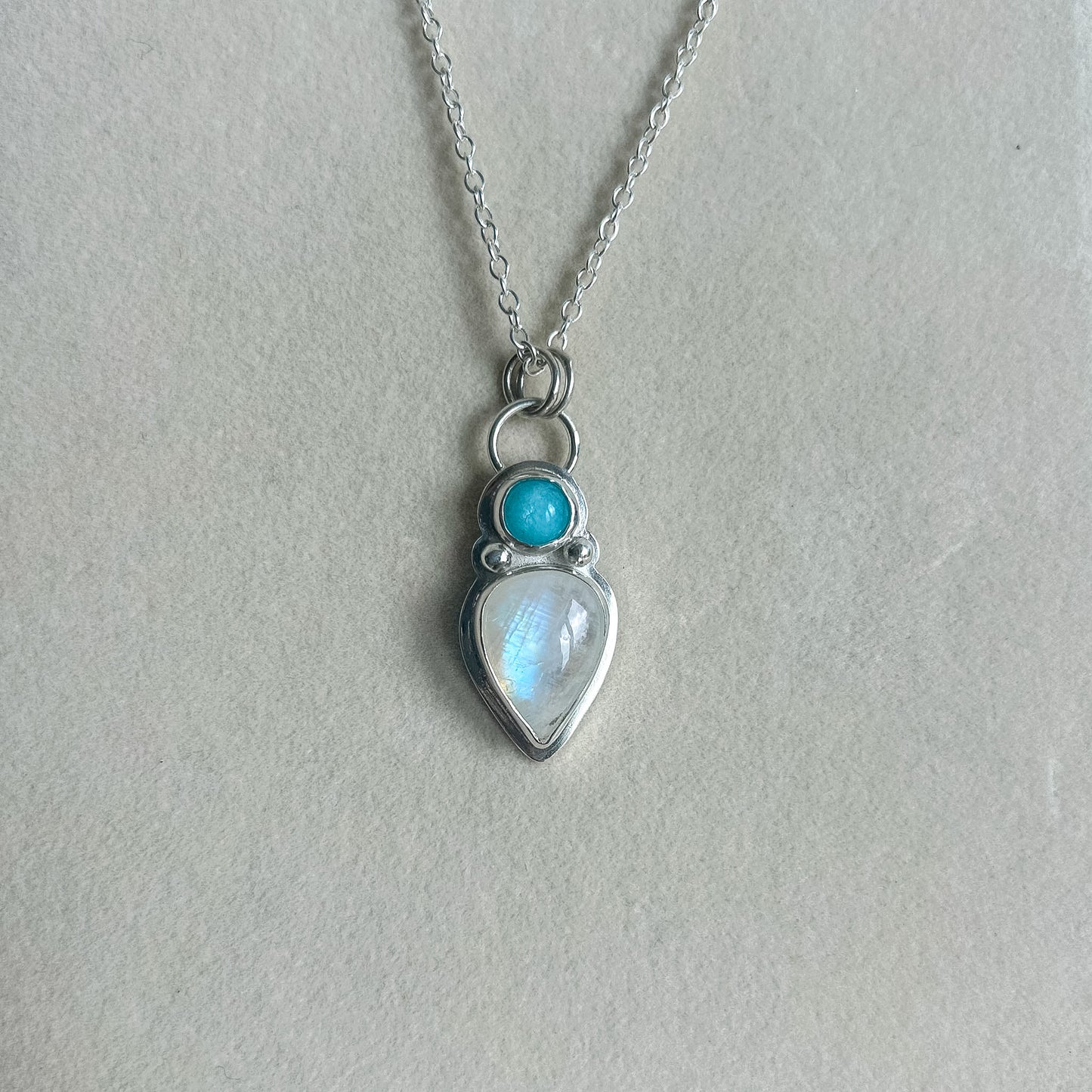 Moonstone & Amazonite Pendant