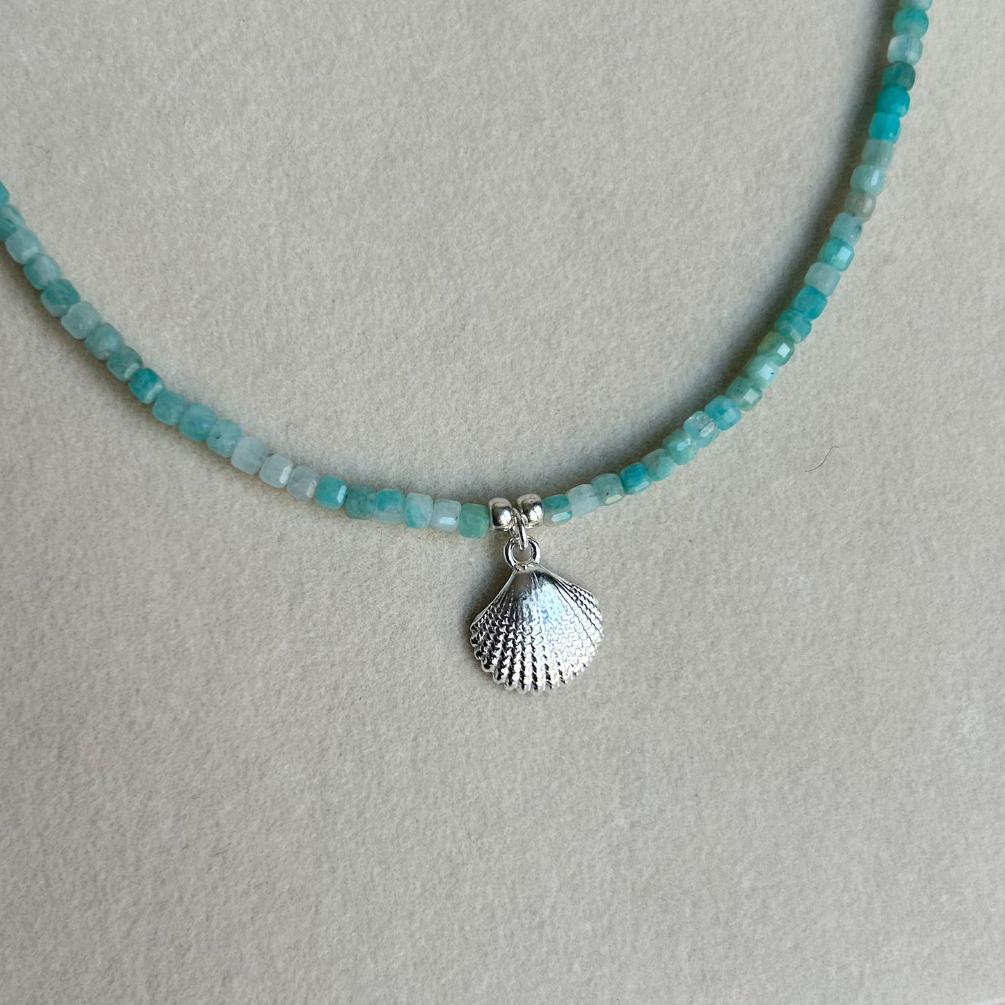 Amazonite Shell Necklace
