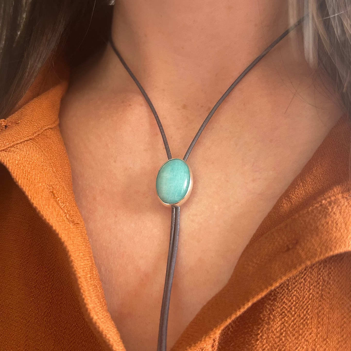 Amazonite Slide Necklace