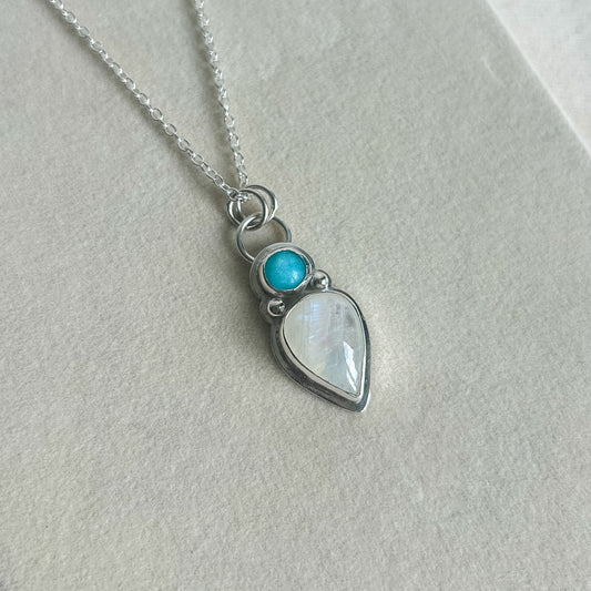 Moonstone & Amazonite Pendant