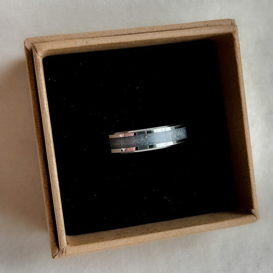 Tungsten Inlay Ashes Ring
