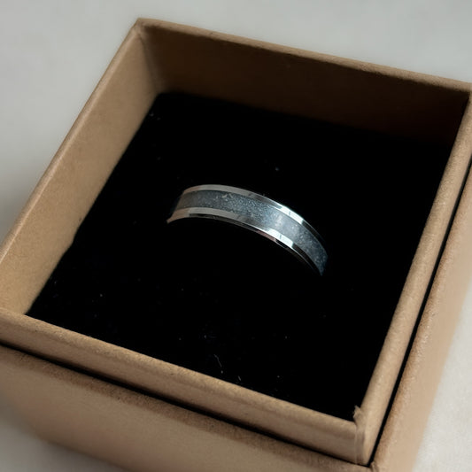 Tungsten Inlay Ashes Ring