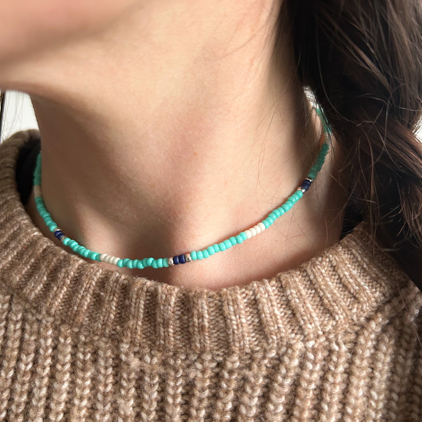 Dainty Beaded Choker